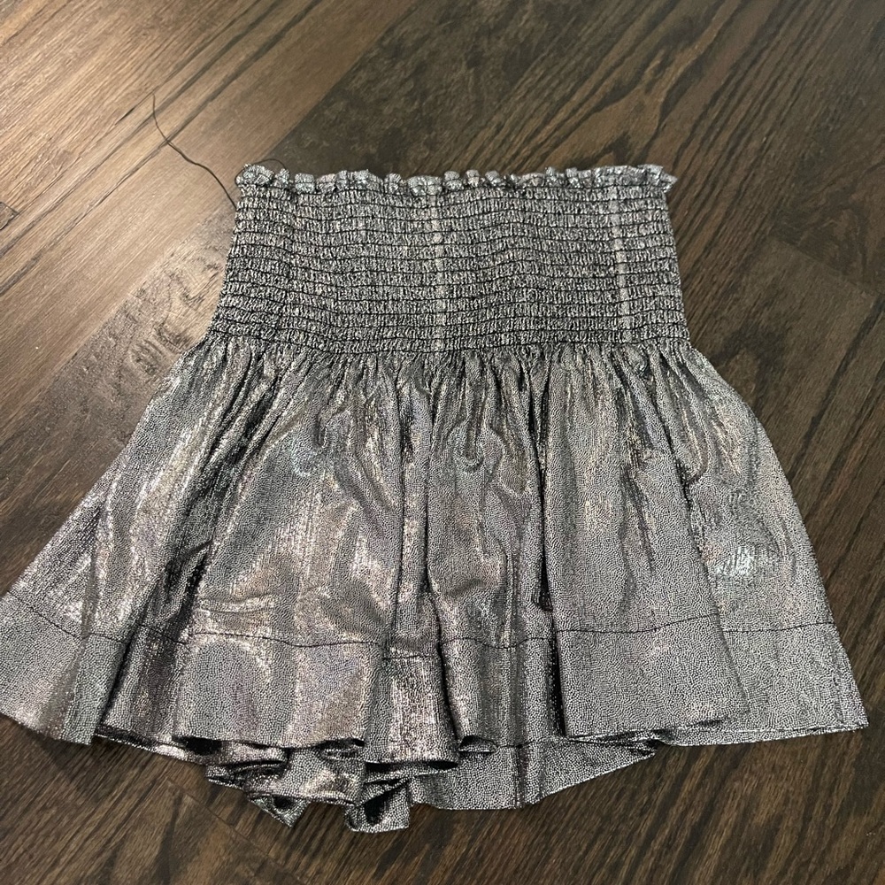Silver Metallic Queen of Sparkles Skort
